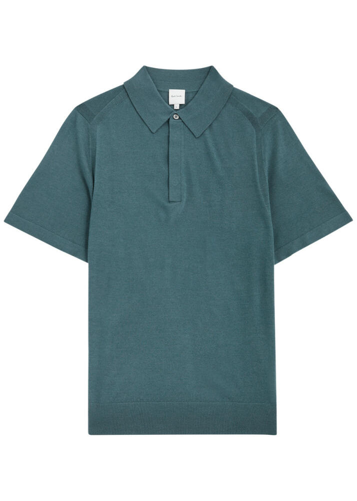 Paul Smith Wool Polo Shirt - Green Cover