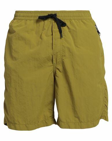 Parajumpers Man Swim trunks Military green Polyamide Cover