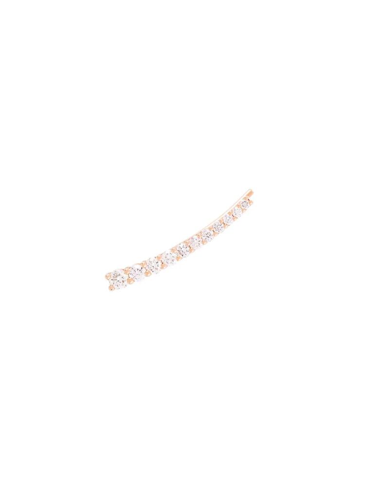 ALINKA 18kt rose gold DASHA SUPER FINE diamond left cuff earring - Metallic Cover