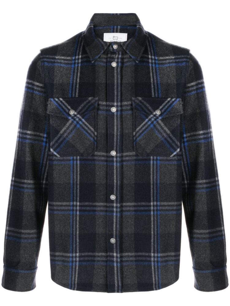 Woolrich plaid-check pattern shirt - Grey Cover