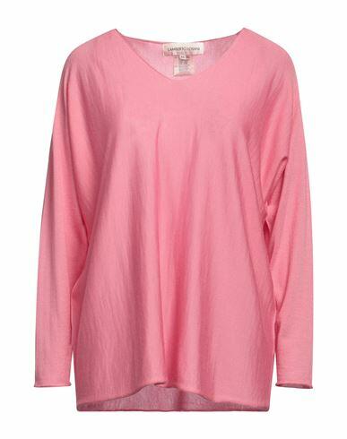 Lamberto Losani Woman Sweater Pink Cashmere, Silk Cover