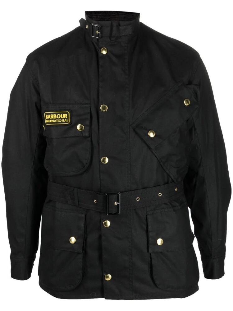 Barbour International Original single-breasted coat - Black Cover