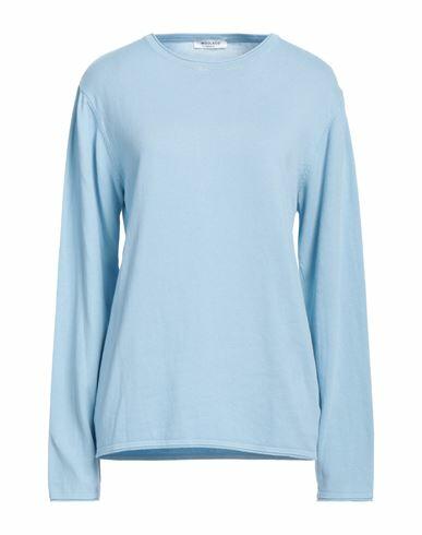 Wool & Co Woman Sweater Light blue Cotton Cover