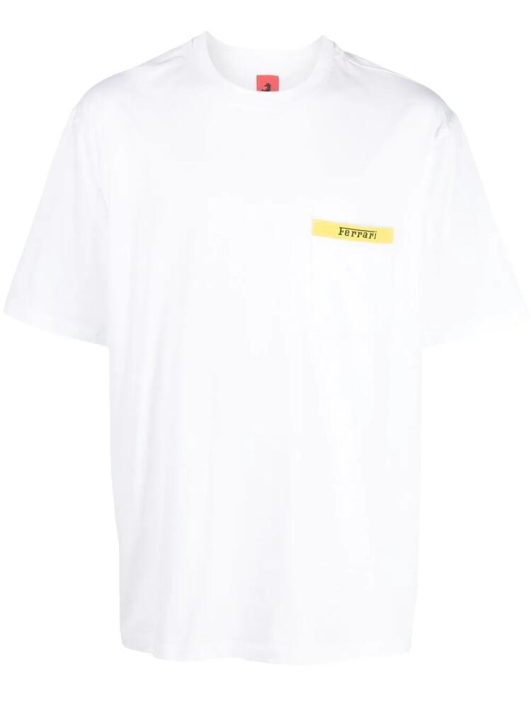 Ferrari logo-print T-shirt - White Cover