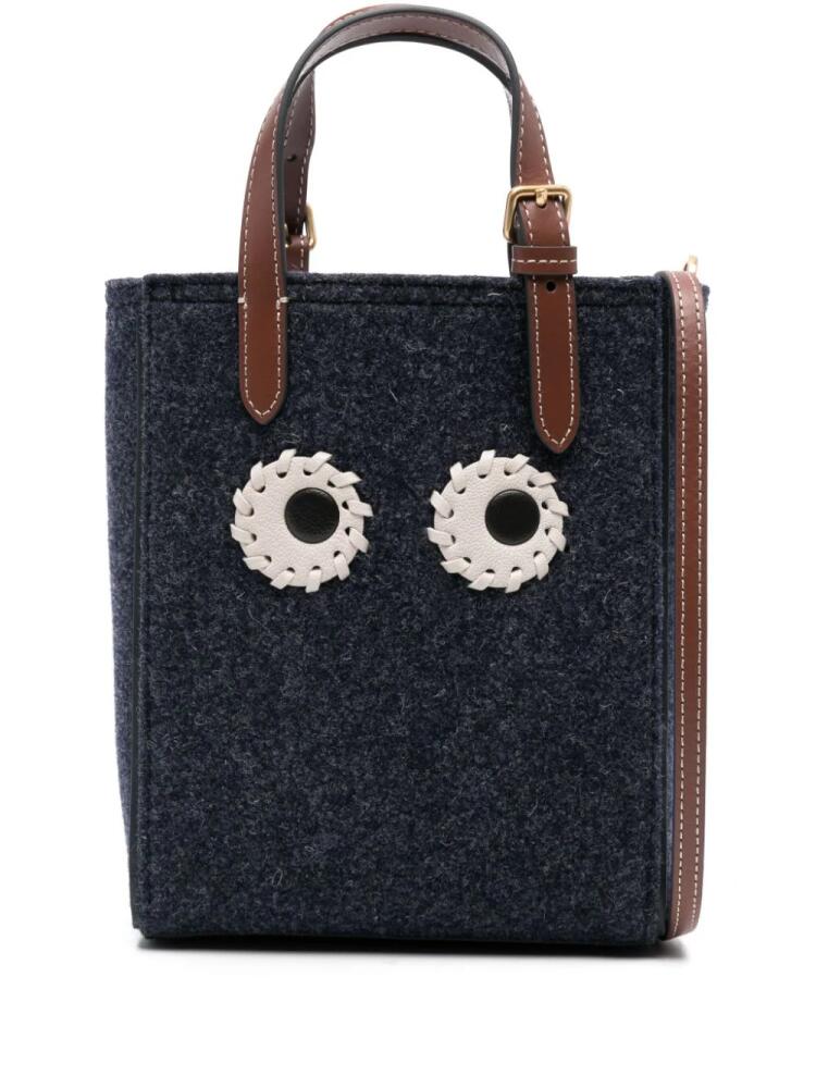 Anya Hindmarch mini Eyes tote bag - Blue Cover