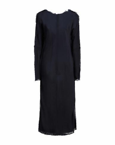 Marni Woman Maxi dress Navy blue Viscose, Polyamide Cover