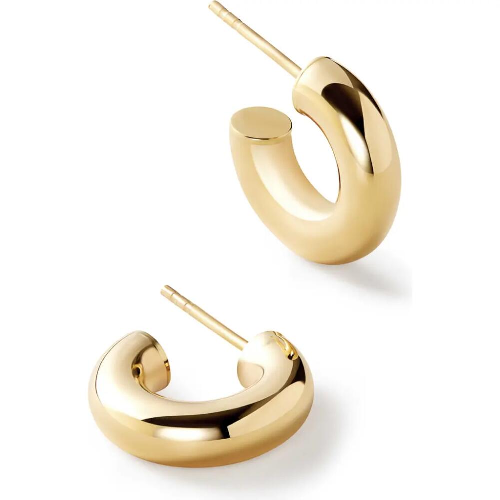 Ana Luisa Chunky Gold Hoop Earrings - Gold Bold C-Hoops Mini Cover