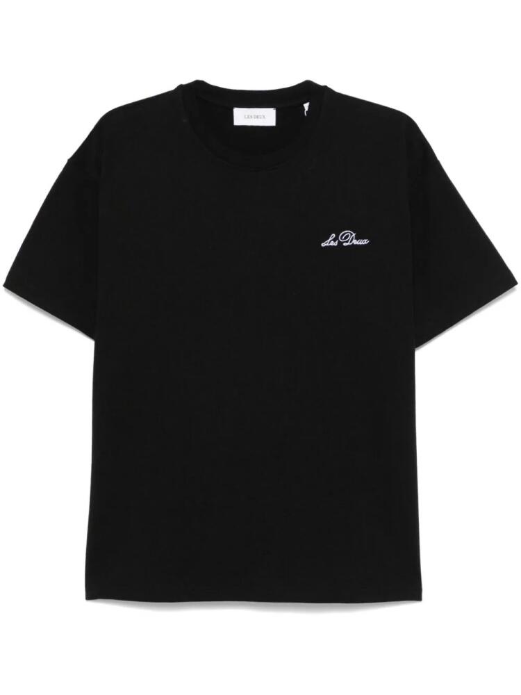 Les Deux logo-embroidered T-shirt - Black Cover