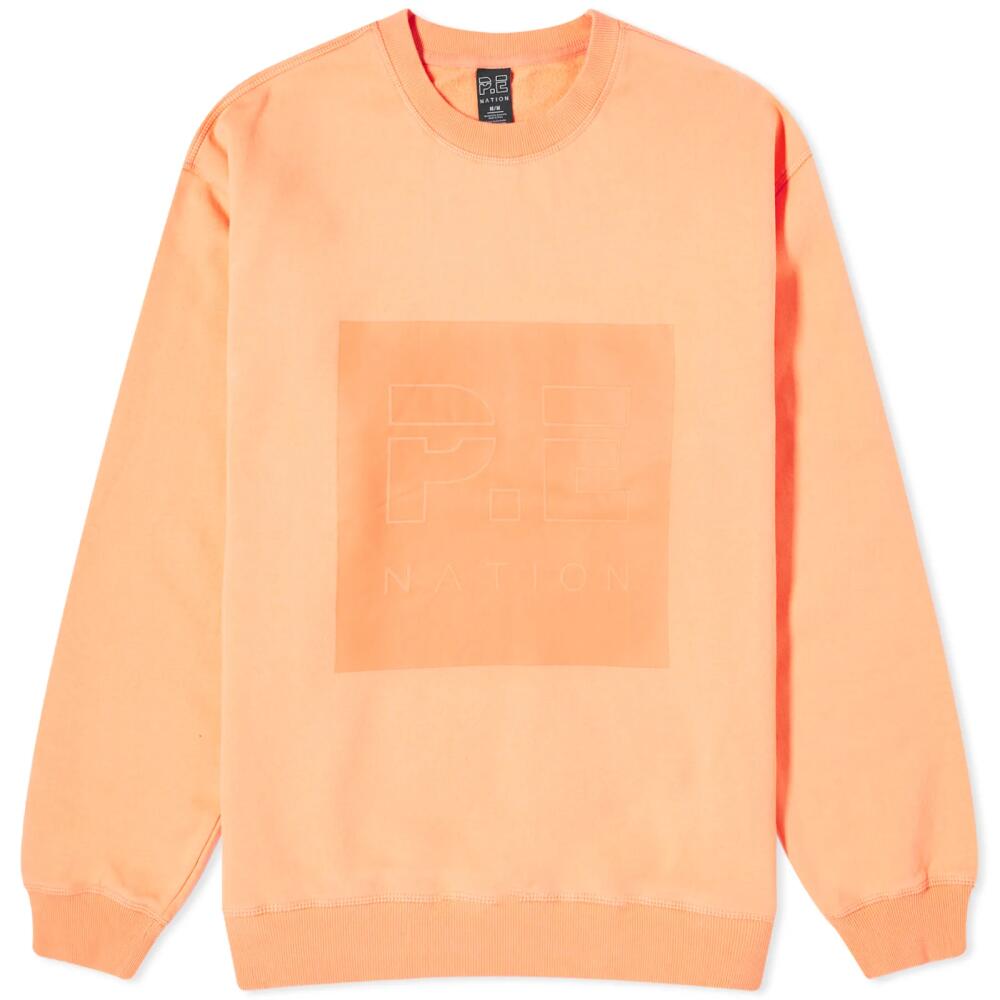 P.E Nation Women's Cut Shot Crew Sweat in Cantaloupe Cover