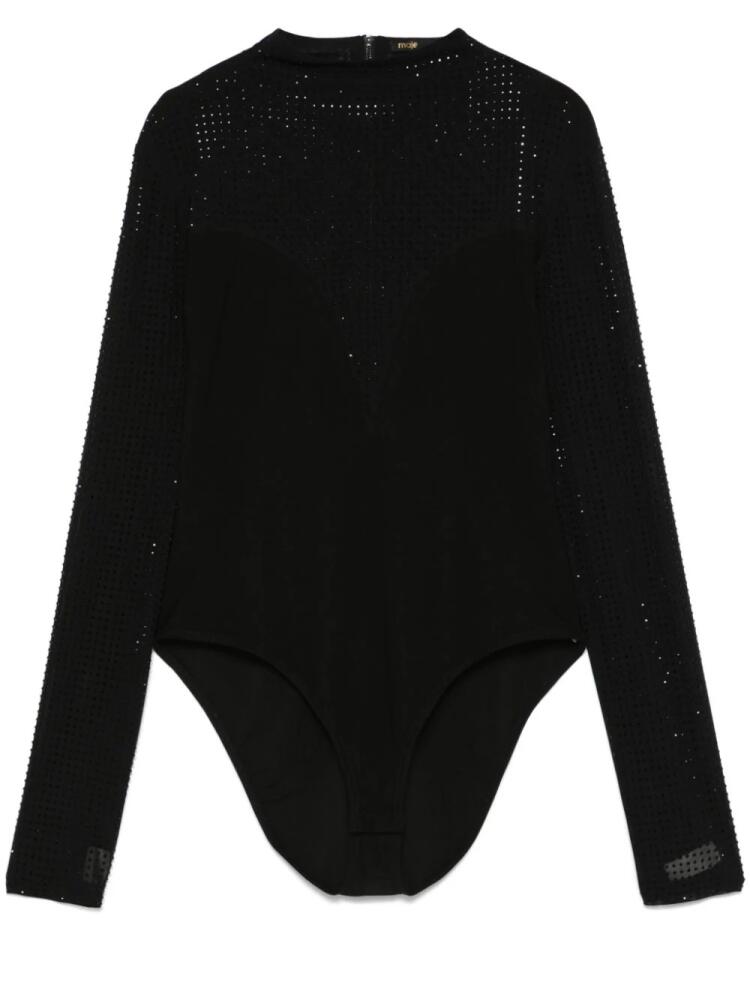 Maje crystal-embellished bodysuit - Black Cover