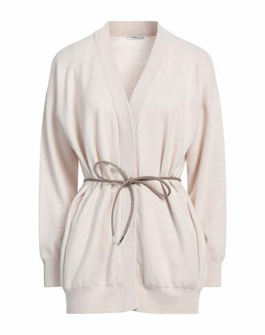 Peserico Woman Cardigan Cream Virgin Wool, Silk, Cashmere Cover