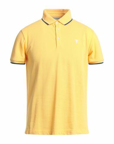 Trussardi Man Polo shirt Ocher Cotton Cover