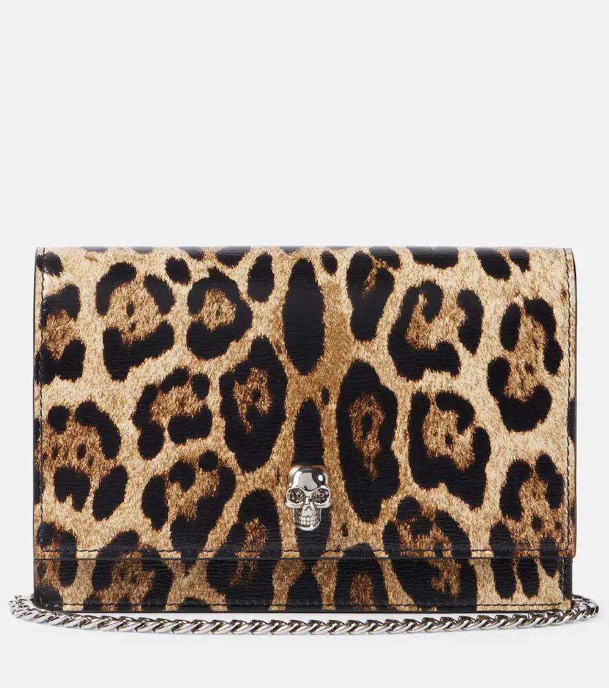 Alexander McQueen Skull Small animal-print crossbody bag Cover