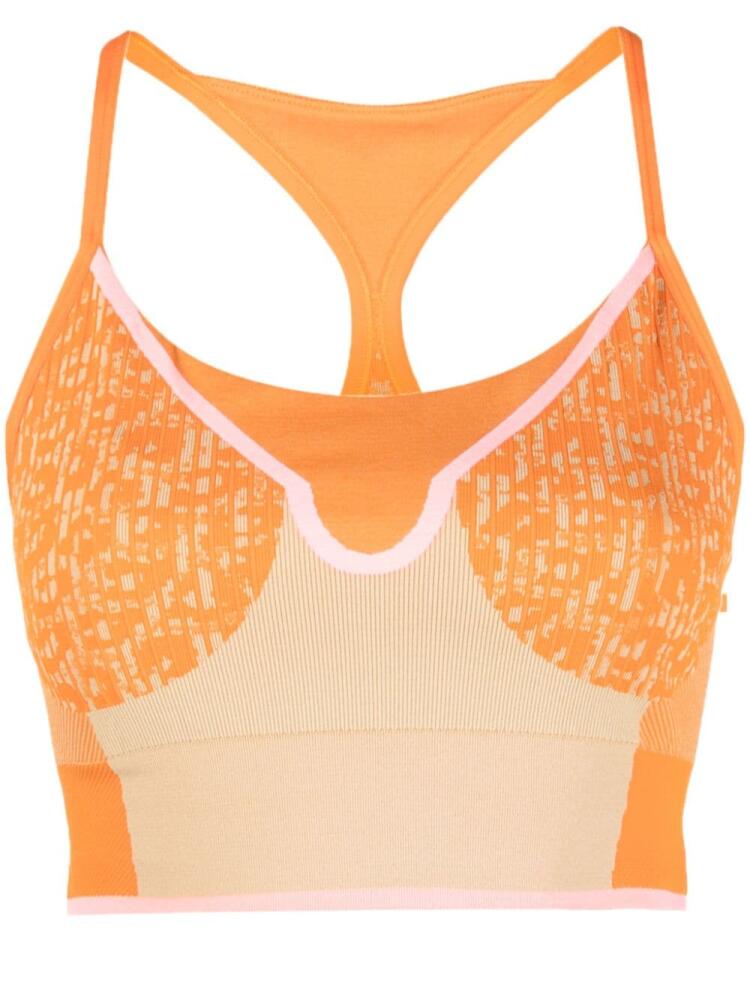 adidas by Stella McCartney TrueStrength Seamless sports bra - Orange Cover