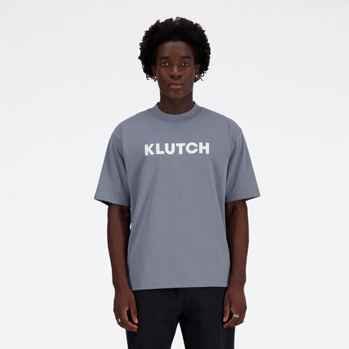 New Balance X Klutch Pre-Game Chill T-Shirt - Mens Titanium/White Cover