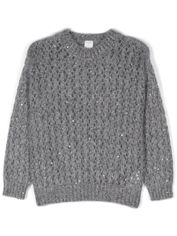 Eleventy open-knit sweater - Grey Cover