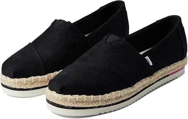 TOMS Alpargata Platform (Black) Women's Shoes Cover