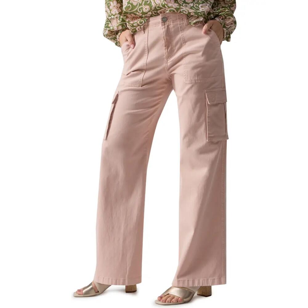 Sanctuary Reissue Wide Leg Cargo Pants in Rose Smoke Cover