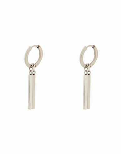 8 By Yoox Small Hoops With Pendants Man Earrings Silver Metal alloy Cover