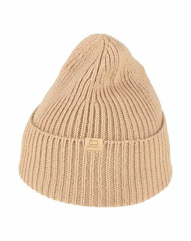 Woolrich Man Hat Camel Virgin Wool Cover