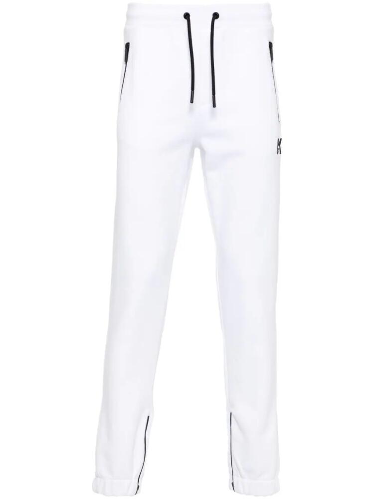 Karl Lagerfeld logo-appliqué track pants - White Cover