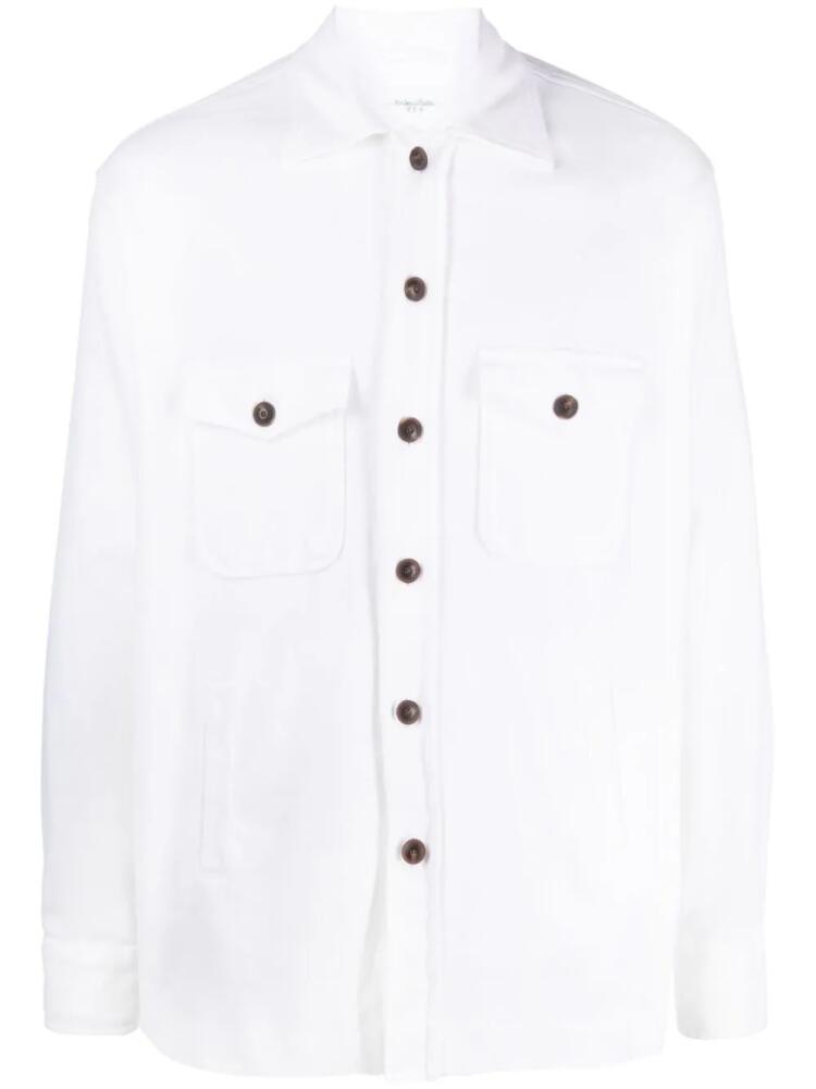 Tintoria Mattei long sleeve shirt jacket - White Cover