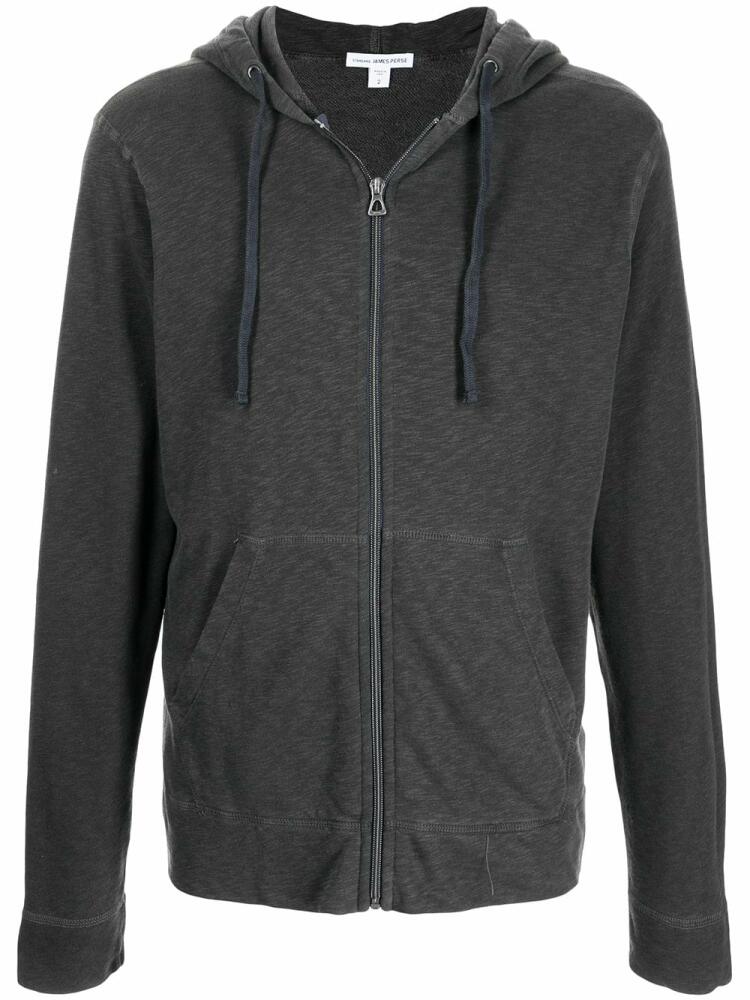 James Perse zipped-up fleece hoodie - Grey Cover