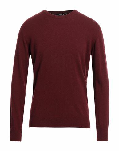 Vandom Man Sweater Burgundy Wool, Cashmere Cover