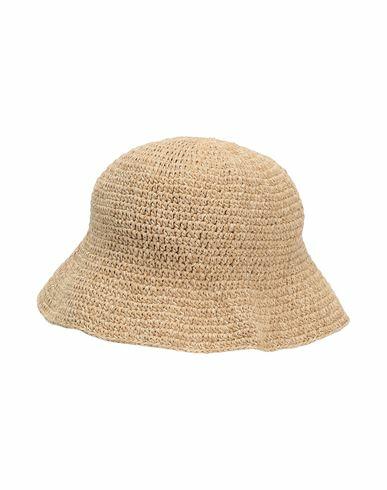 Boss Woman Hat Beige Cotton Cover