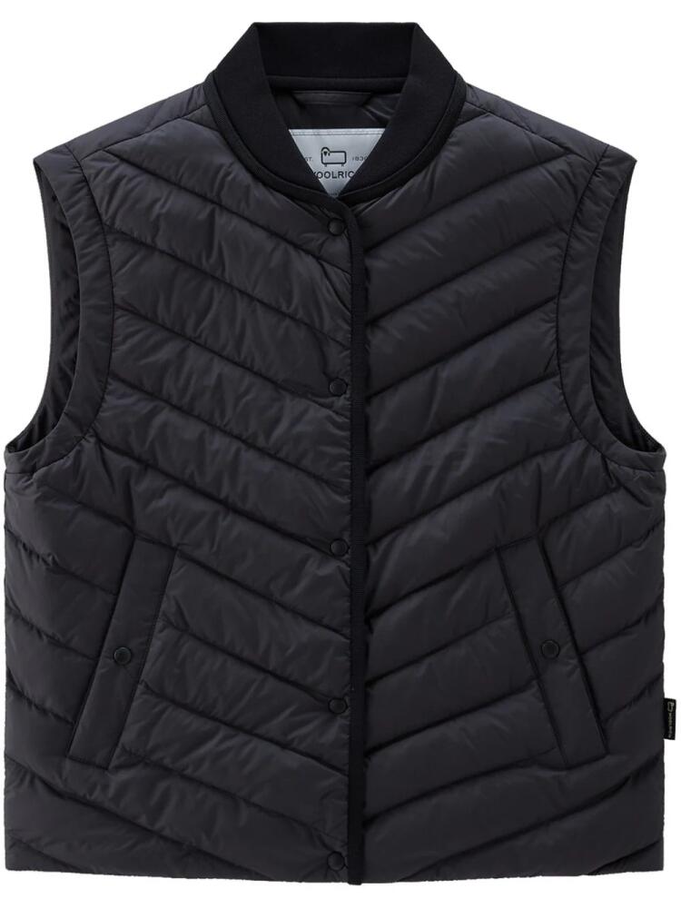 Woolrich chevron-quilted padded gilet - Black Cover