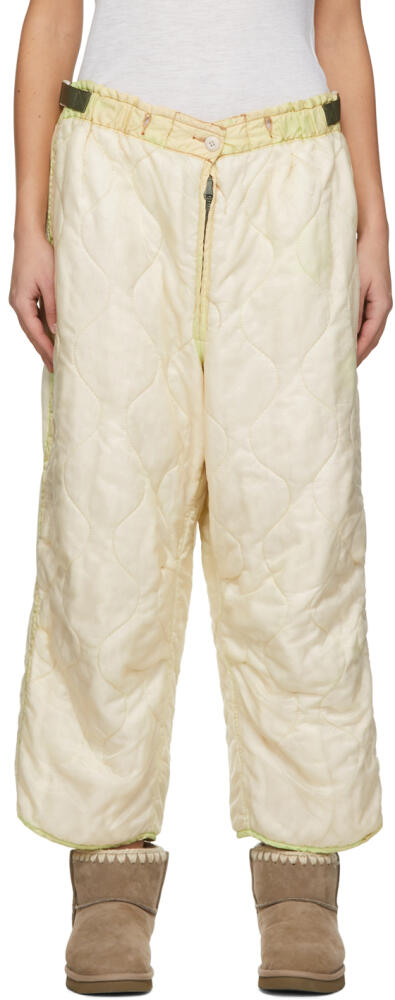 NotSoNormal Yellow Polyester Trousers Cover