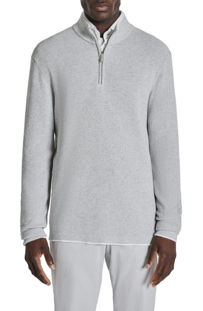 Jack Victor Daulac Quarter Zip Pullover in Pale Grey Cover