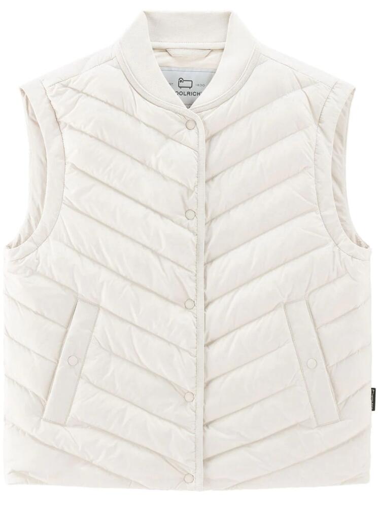 Woolrich chevron-quilted padded gilet - Neutrals Cover