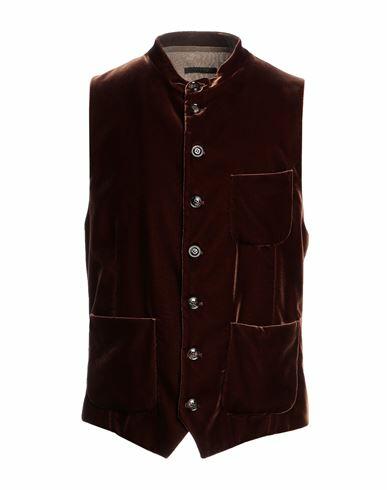 Giorgio Armani Man Tailored Vest Brown Viscose, Cupro, Elastane Cover