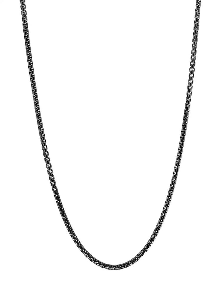 Effy Men's Sterling Silver Box Chain Necklace Cover