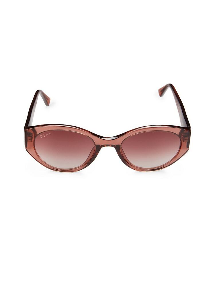 Diff Eyewear Women's Linnea 54MM Oval Sunglasses - Brown Cover