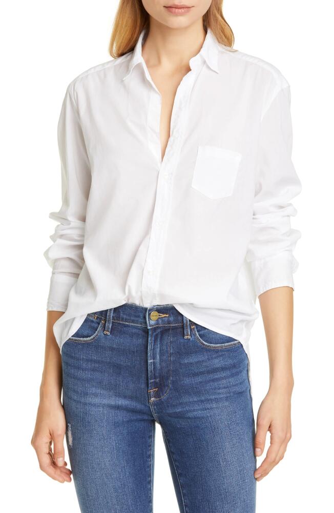 Frank & Eileen Eileen Relaxed Button-Up Shirt in White Light Poplin Cover