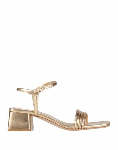 Gianvito Rossi Woman Sandals Gold Soft Leather Cover