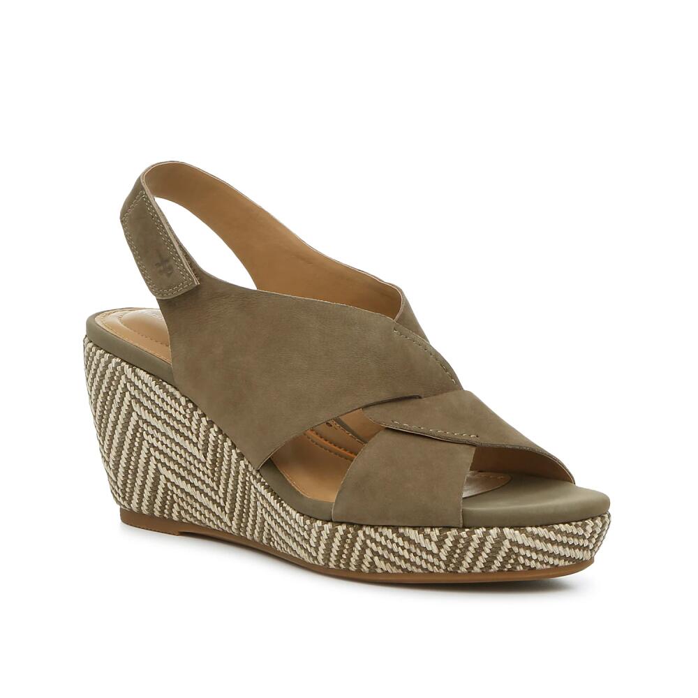 Hush Puppies Griffon Wedge Sandal | Women's | Olive Green Cover