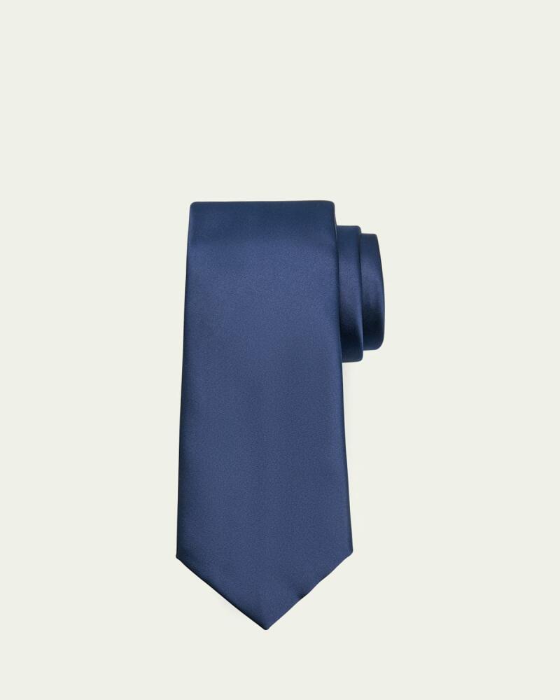 Giorgio Armani Men's Solid Silk Tie Cover