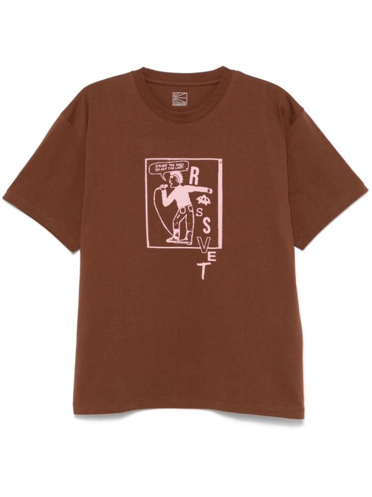 RASSVET Statement T-shirt - Brown Cover