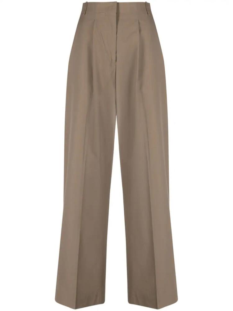 Officine Generale New Sophie wide-leg trousers - Brown Cover