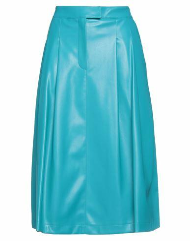 Semicouture Woman Midi skirt Pastel blue Polyester Cover