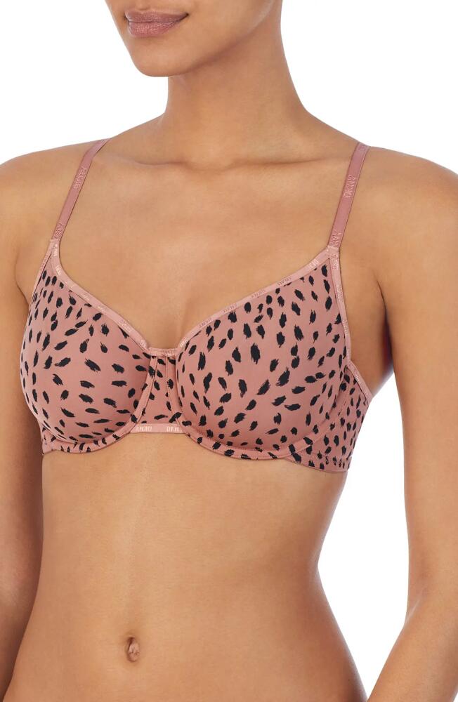 DKNY Micro Unlined Underwire Demi Bra in Animal Stroke Print Cover