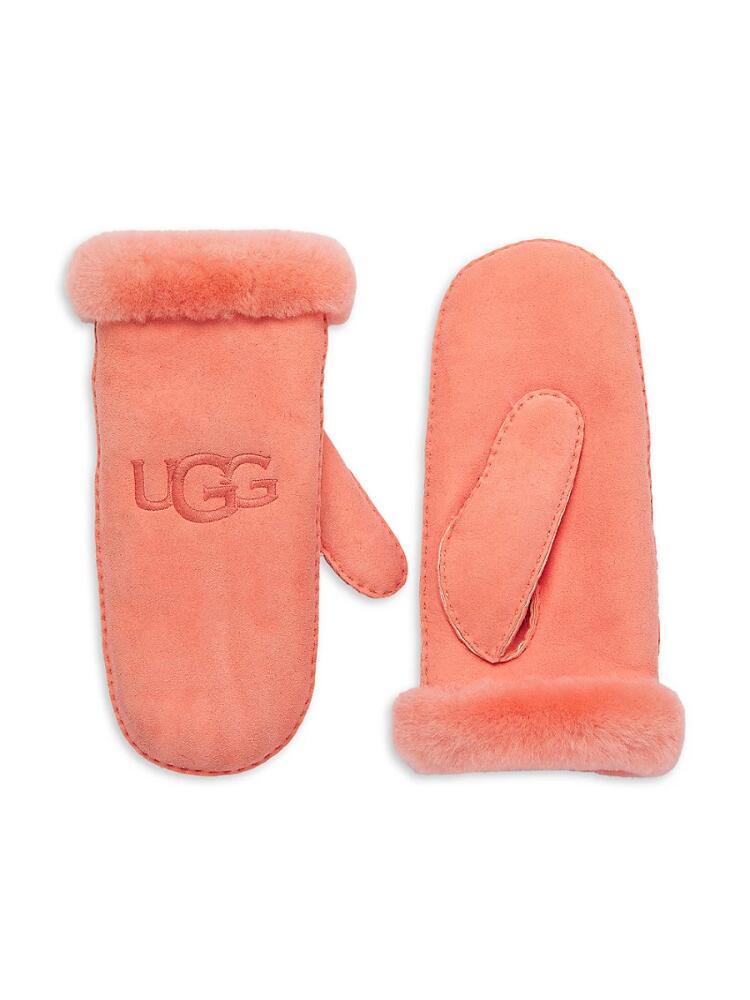 UGG Women's Shearling Cuff Mittens - Starfish Cover