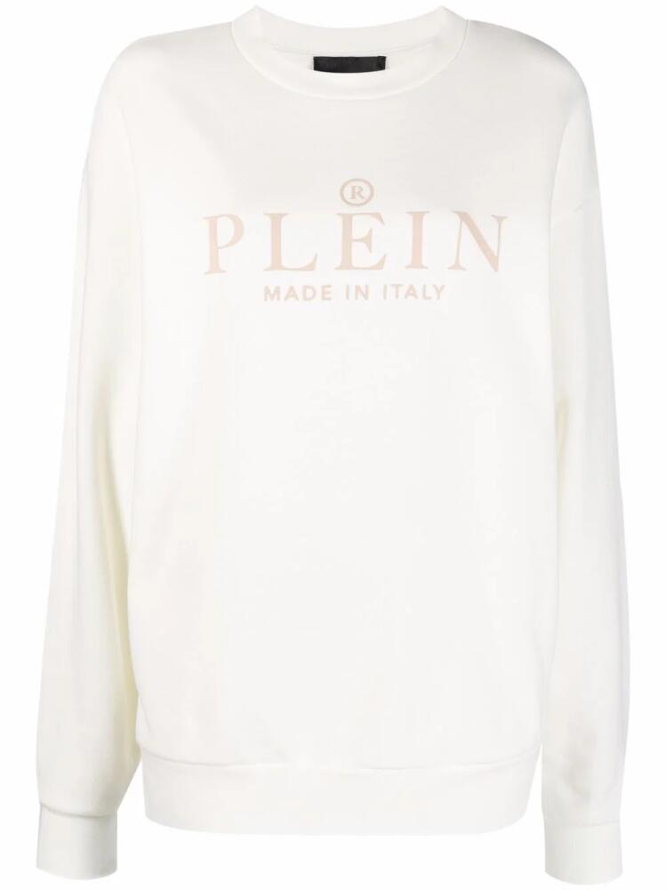 Philipp Plein Iconic Plein long-sleeve sweatshirt - Neutrals Cover