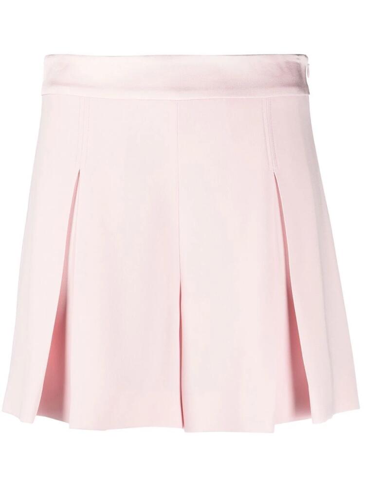 Boutique Moschino inverted-pleat detail shorts - Pink Cover