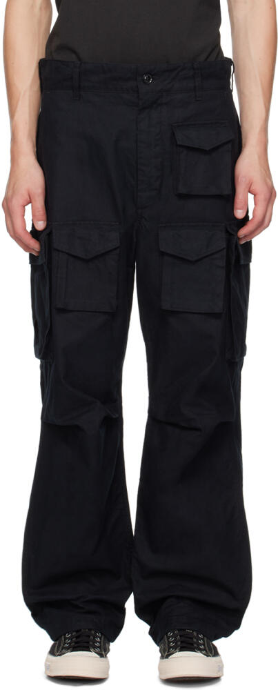 Engineered Garments Black FA Cargo Pants Cover