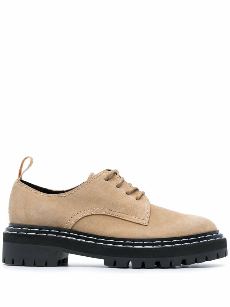 Proenza Schouler chunky-sole Derby shoes - Brown Cover