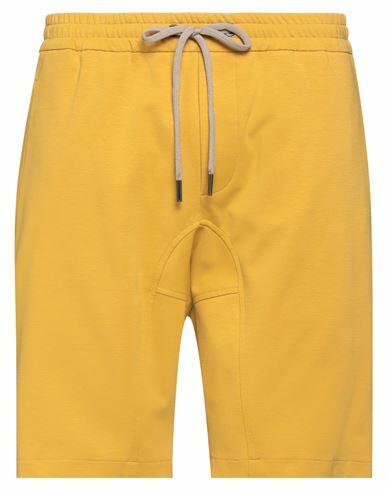 Hōsio Man Shorts & Bermuda Shorts Ocher Cotton, Polyamide, Elastane Cover